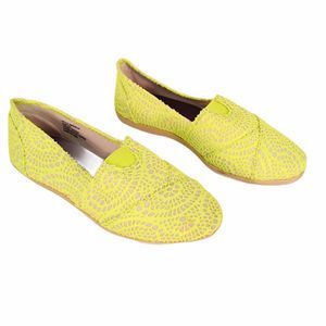 Twisted Mason 6.5 Slip-On Flats Neon New